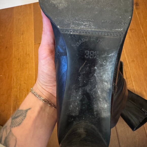 Arnold Churgin Italian Leather Calf-Height Boots – Size 38.5 – VGUC - Picture 6 of 9